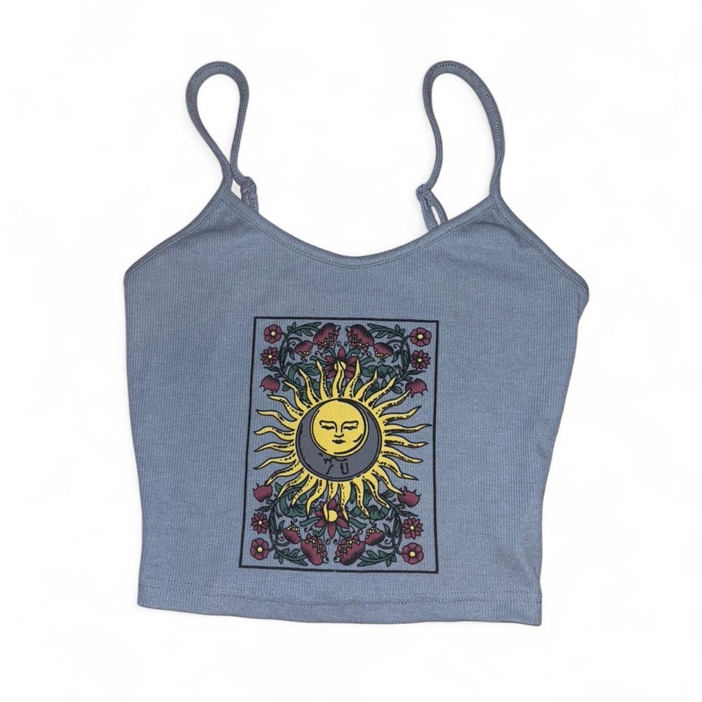 SHEIN Blue Sun Graphic Camisole